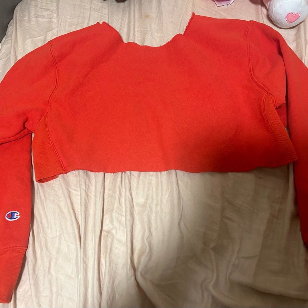 RED CHAMPION CROP TOP